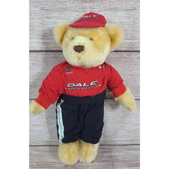 Dale Earnhardt Jr Plush Teddy Bear Stuffed Animal Nascar Auto Racing 11" - Picture 1 of 6